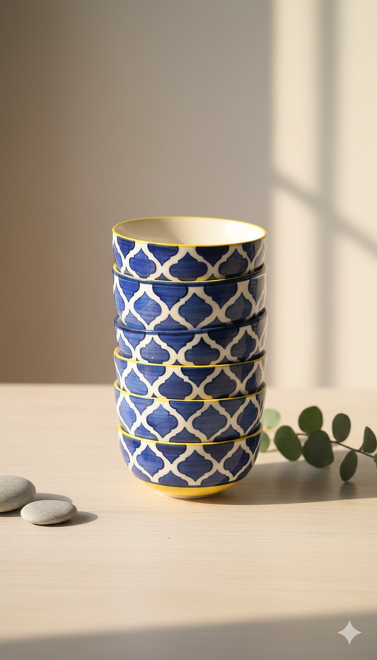 Royal Blue Bowls (Set of 6)