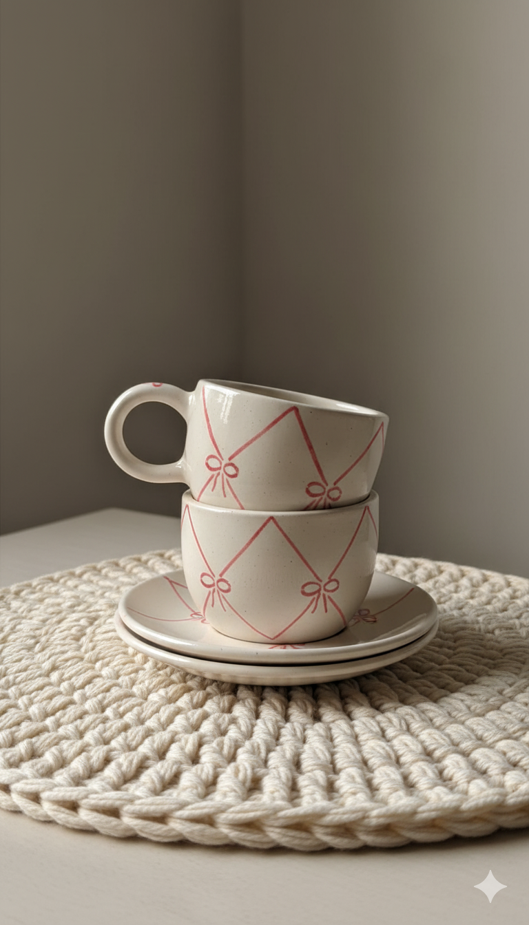 Pink Bow Mug