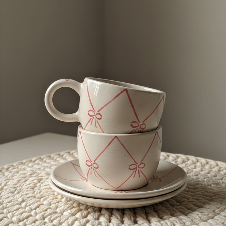 Pink Bow Mug