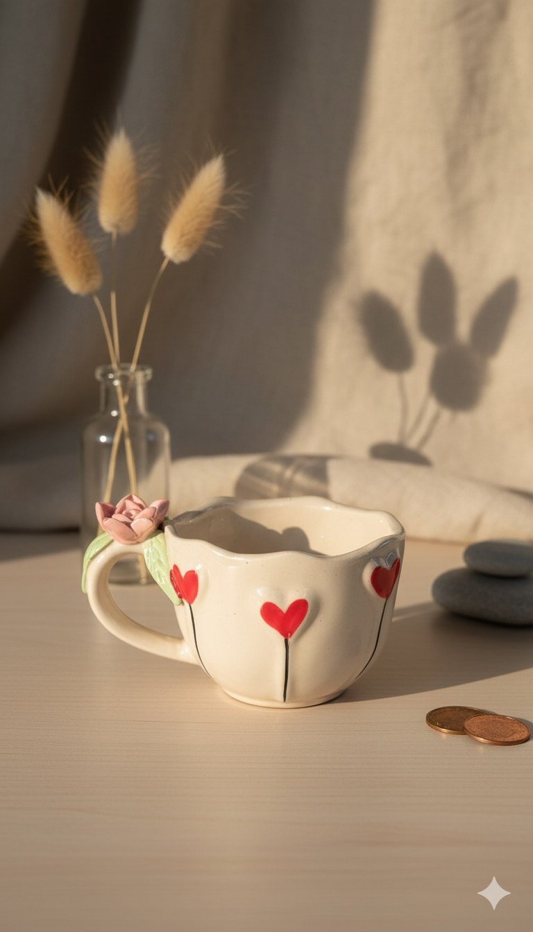 Heart Petal Mug