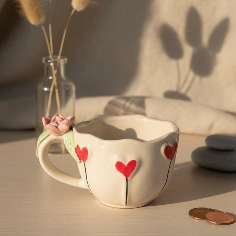 Heart Petal Mug