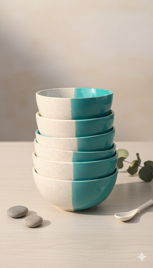 Dual Tone Bowls (Set of 6)