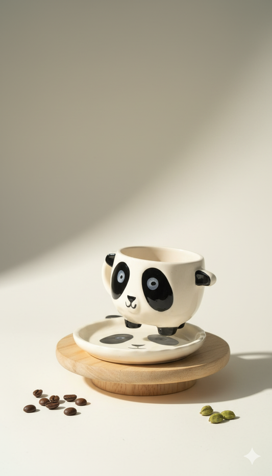 Panda Mug and Saucer