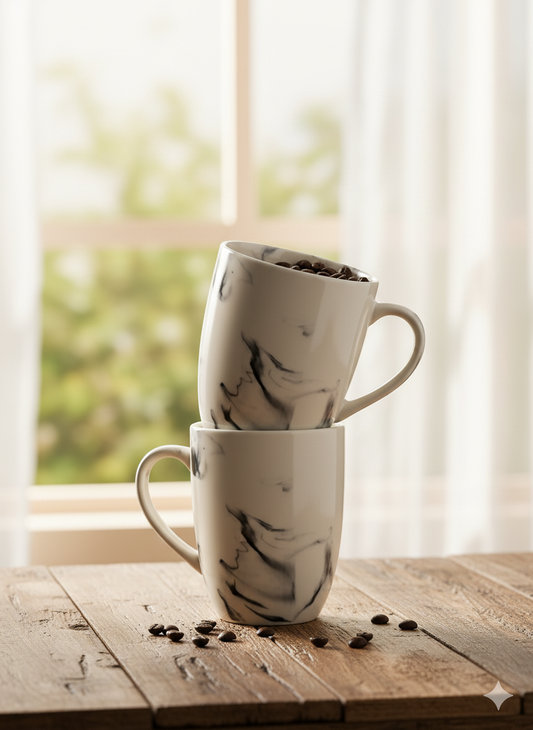 Classic Marble Pattern Mug (Set of 2)