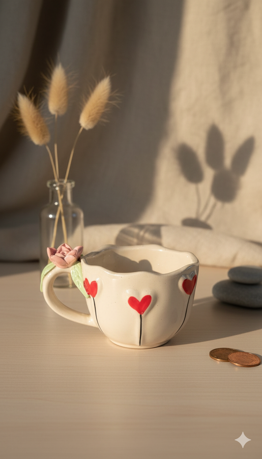 Heart Petal Mug