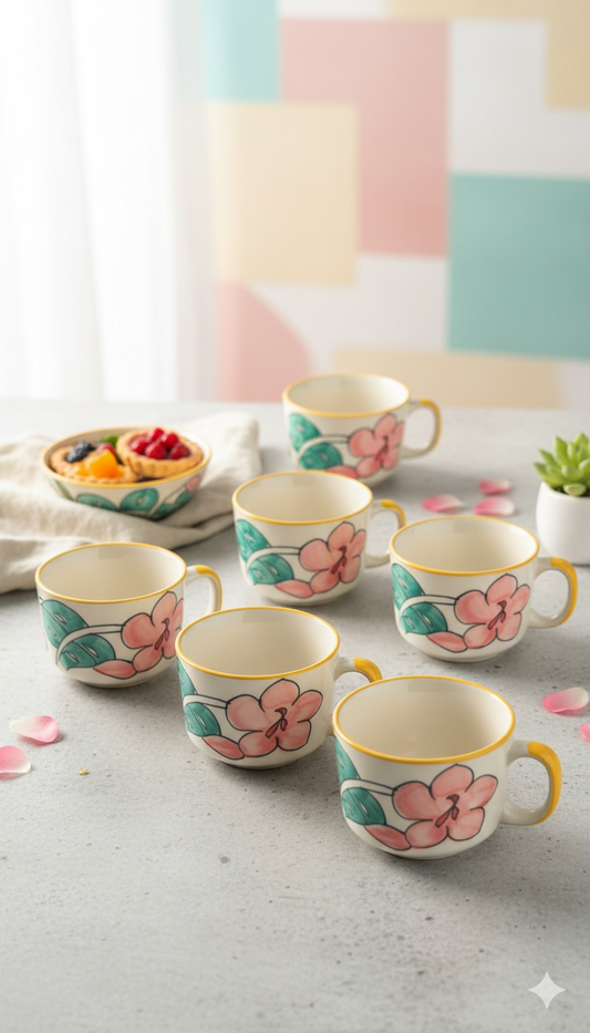 Pastel Tea Cup Set